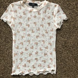 Sheer floral top